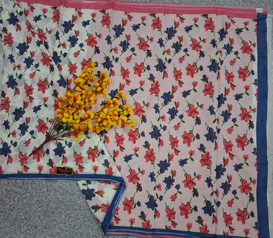 MULL PRINT - LIGHT PINK