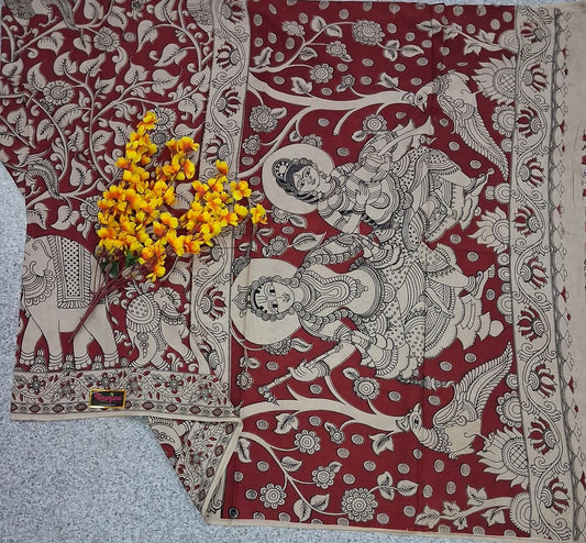 KALAMKARI - MAROON