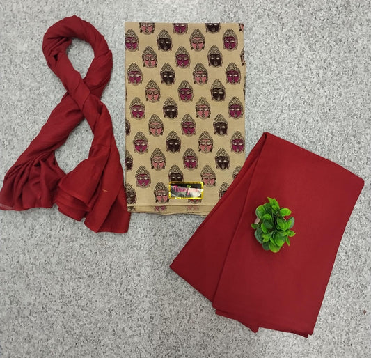 KALAMKARI SALWAR - Red
