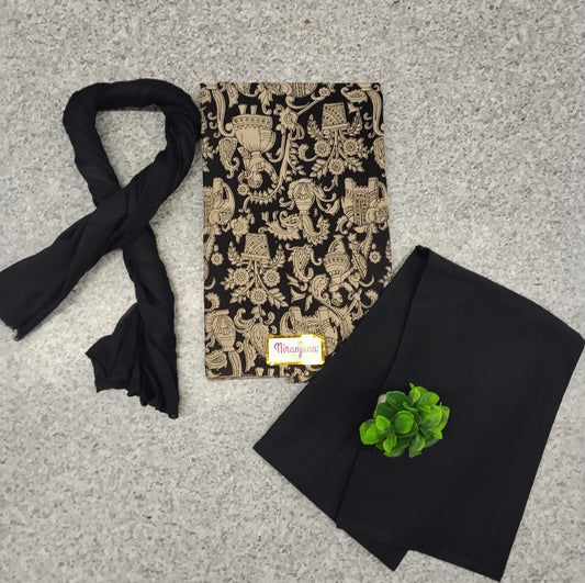 KALAMKARI SALWAR - Black