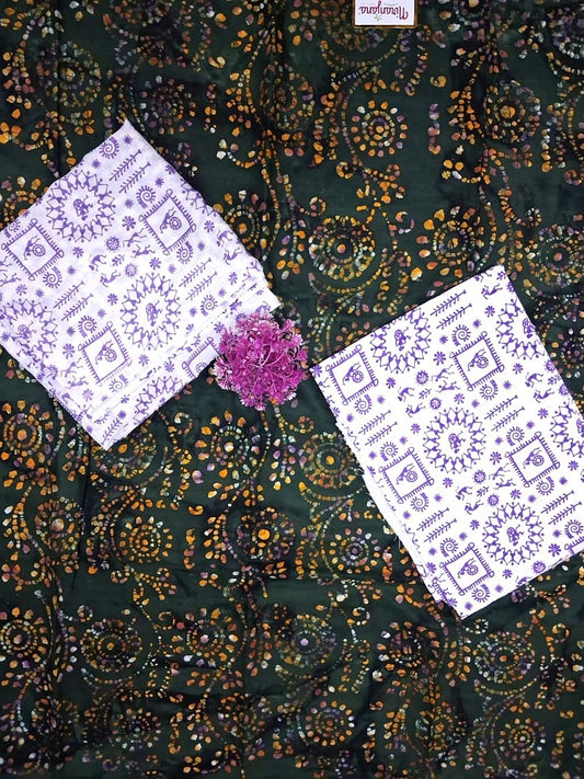 BATIK SALWAR -  Black and White