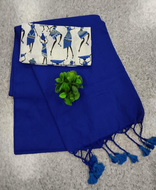 KADHI COTTON - NAVY  BLUE