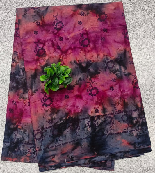 T&D VOIL BLACK WITH PINK