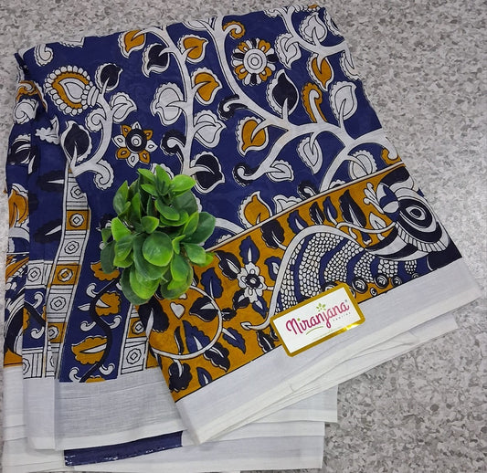MULL PRINT - NAVY BLUE