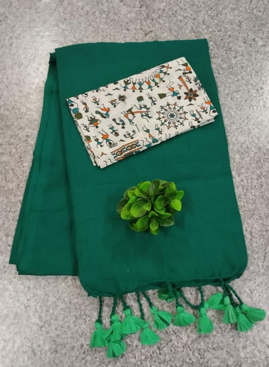KADHI COTTON - DARK GREEN