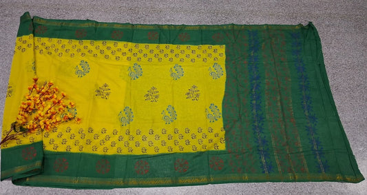 MUL ZARI  - YELLOW