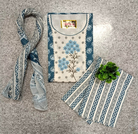 LILLY SALWAR - Blue Grey