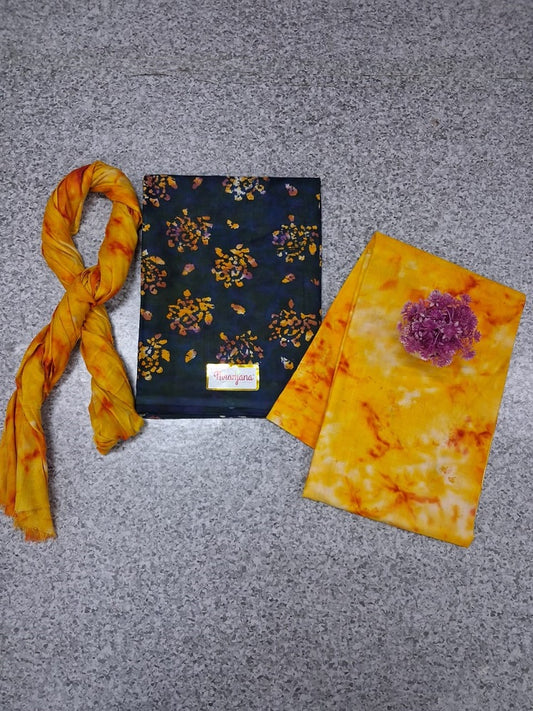 BATIK SALWAR - Black and Yellow