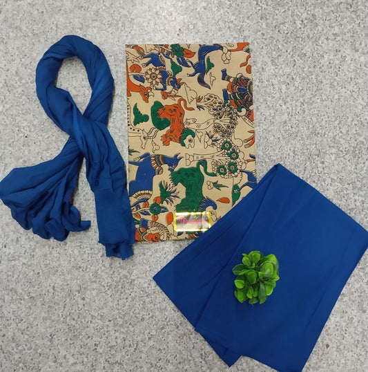 KALAMKARI SALWAR  -  Cobalt Blue