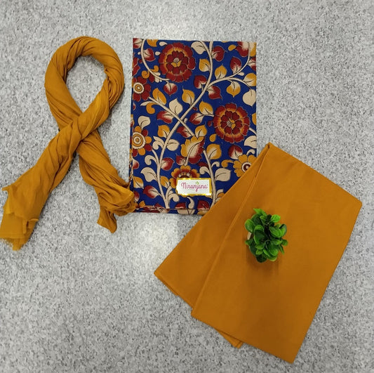 KALAMKARI SALWAR  - Bronze Orange