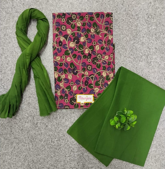 KALAMKARI SALWAR  - Green