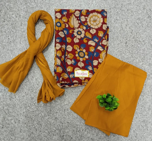 KALAMKARI SALWAR  - Yellow
